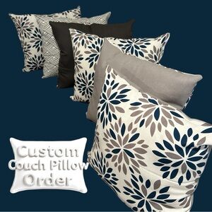 Throw Pillows Custom Order Handcrafted Pillow Collection New